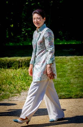 19-06-2026 Amsterdam Empress Masako planting a cherry tree in the Blossom Park in the Amsterdam Forest on the 3rd and last day of the 3 day statevisit to the Netherlands. Â  Copyright: xPPEx