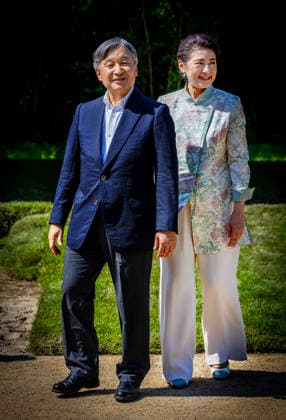 19-06-2026 Amsterdam Emperor Naruhito of Japan and Empress Masako planting a cherry tree in the Blossom Park in the Amsterdam Forest on the 3rd and last day of the 3 day statevisit to the Netherlands. Â  Copyright: xPPEx