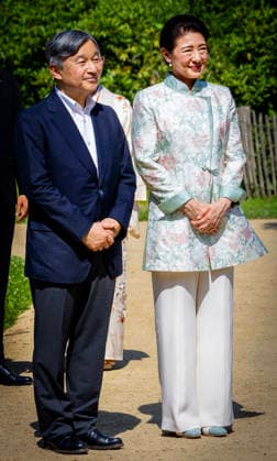 19-06-2026 Amsterdam Emperor Naruhito of Japan and Empress Masako planting a cherry tree in the Blossom Park in the Amsterdam Forest on the 3rd and last day of the 3 day statevisit to the Netherlands. Â  Copyright: xPPEx