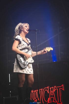 Luvcat performing live on the King Tut s Stage at TRNSMT Festival, Glasgow Green on Friday 19 June 2026. Luvcat performing live on the King Tut s Stage at TRNSMT Festival, Glasgow Green on Friday 19 June 2026. The Liverpool-based artist bringing theatrical indie pop, dark romantic storytelling and vintage-inspired alternative sounds to the TRNSMT 2026 lineup. Part of the TRNSMT 2026 weekend series in Glasgow., Credit:Adam Hampton-Matthews Avalon  Copyright: xAdamxHampton-Matthewsx xAvalonx 1111252048