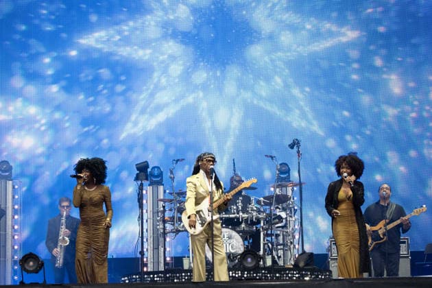 Nile Rodgers & CHIC performing live on the Main Stage at TRNSMT Festival, Glasgow Green on Friday 19 June 2026. Nile Rodgers & CHIC performing live on the Main Stage at TRNSMT Festival, Glasgow Green on Friday 19 June 2026. Legendary American disco and funk band formed by guitarist Nile Rodgers and bassist Bernard Edwards. Part of the TRNSMT 2026 weekend series in Glasgow., Credit:Adam Hampton-Matthews Avalon  Copyright: xAdamxHampton-Matthewsx xAvalonx 1111254782
