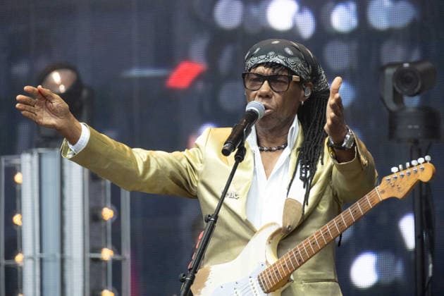 Nile Rodgers & CHIC performing live on the Main Stage at TRNSMT Festival, Glasgow Green on Friday 19 June 2026. Nile Rodgers & CHIC performing live on the Main Stage at TRNSMT Festival, Glasgow Green on Friday 19 June 2026. Legendary American disco and funk band formed by guitarist Nile Rodgers and bassist Bernard Edwards. Part of the TRNSMT 2026 weekend series in Glasgow., Credit:Adam Hampton-Matthews Avalon  Copyright: xAdamxHampton-Matthewsx xAvalonx 1111254788