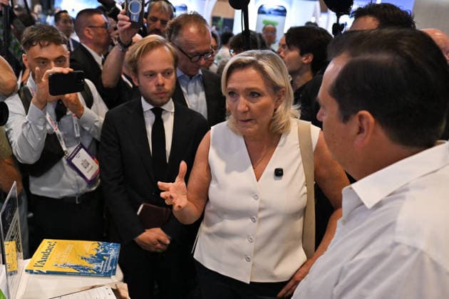Marine Le Pen visits VivaTech in Paris FA MP President of the National Rassemblement group at the French National Assembly Marine Le Pen visits the VivaTech event in Paris on June 19, 2026. Photo by Firas Abdullah ABACAPRESS.COM Paris Ile-de-France France  Copyright: xAbdullahxFiras ABACAx