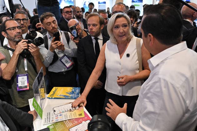 Marine Le Pen visits VivaTech in Paris FA MP President of the National Rassemblement group at the French National Assembly Marine Le Pen visits the VivaTech event in Paris on June 19, 2026. Photo by Firas Abdullah ABACAPRESS.COM Paris Ile-de-France France  Copyright: xAbdullahxFiras ABACAx