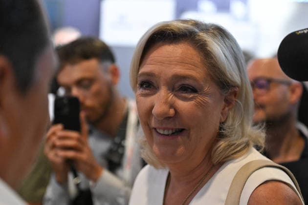 Marine Le Pen visits VivaTech in Paris FA MP President of the National Rassemblement group at the French National Assembly Marine Le Pen visits the VivaTech event in Paris on June 19, 2026. Photo by Firas Abdullah ABACAPRESS.COM Paris Ile-de-France France  Copyright: xAbdullahxFiras ABACAx