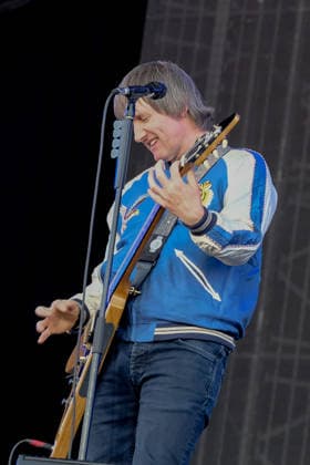 June 19, 2026, Newport, United Kingdom: Tim Wheeler, lead vocalist and guitarist with Northern Irish rock band Ash, performing live on stage at the Isle of Wight. The current line up consists of Tim Wheeler lead vocals, guitar, keyboard..Mark Hamilton bass synth and Rick McMurray drum, percussion Newport United Kingdom  - ZUMAs197 20260619_aab_s197_017 Copyright: xDawnxFletcher-Parkx