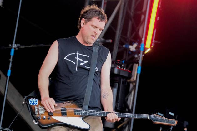 June 19, 2026, Newport, United Kingdom: Mark Hamilton bass and synth player with Northern Irish rock band Ash, performing live on stage at the Isle of Wight. The current line up consists of Tim Wheeler lead vocals, guitar, keyboard..Mark Hamilton bass synth and Rick McMurray drum, percussion Newport United Kingdom  - ZUMAs197 20260619_aab_s197_010 Copyright: xDawnxFletcher-Parkx