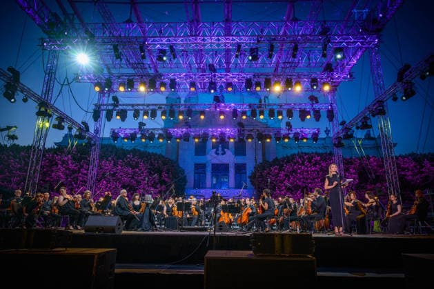 Zagreb Classic The Zagreb Philharmonic Orchestra performs during Zagreb Classic Music Festival at King Tomislav Square in Zagreb, Croatia on June 19, 2026.  NevaxZganec PIXSELL