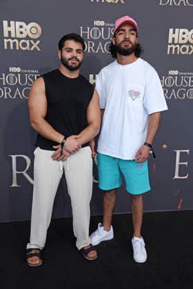 Mohammad Eliraqui, Soufiane El Mesaudi bei der Premiere von HOUSE OF THE DRAGON Staffel 3 im Kino International in Berlin am 19.06.2026 *** Mohammad Eliraqui and Soufiane El Mesaudi at the premiere of House of the Dragon Season 3 at the Kino International in Berlin on June 19, 2026 ,detected_source_language