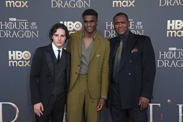 Harry Collett, Clinton Liberty, Abubakar Salim bei der Premiere von HOUSE OF THE DRAGON Staffel 3 im Kino International in Berlin am 19.06.2026 *** Harry Collett, Clinton Liberty, and Abubakar Salim at the premiere of House of the Dragon Season 3 at the Kino International in Berlin on June 19, 2026 ,detected_source_language