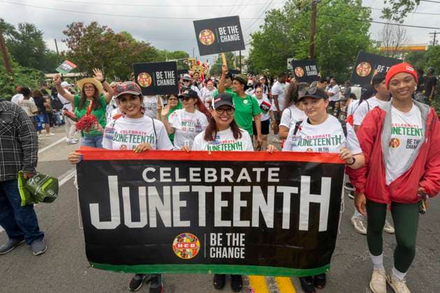 June 19, 2026, Austin, Tx, USA: Texans in Travis County celebrate the Juneteenth federal holiday June 19th, 2026 with a parade in east Austin drawing thousands of participants and spectators to a celebration with deep Texas roots. Juneteenth commemorates the end of slavery in the U.S. when Union troops arrived in Galveston, Texas on June 19, 1865 to announce the end of the Civil War. Austin USA - ZUMAd150 20260619_znp_d150_007 Copyright: xBobxDaemmrichx