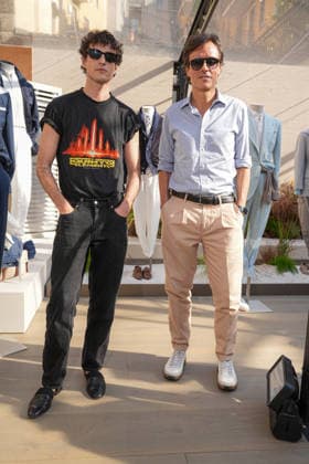 IPA85865510 - Milan, Milan Men™s Fashion Week Spring Summer 2027 - Men™s Fashion, Spring Summer 2027 - Brunello Cuccinelli Show - Arrivals Pictured: Guest Emanuele Farneti  Copyright: xRiccardoxGIordanox xRiccardoxGiordanox 85865510