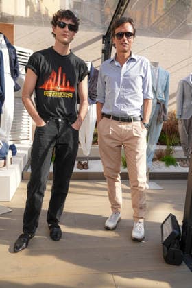 IPA85865537 - Milan, Milan Men™s Fashion Week Spring Summer 2027 - Men™s Fashion, Spring Summer 2027 - Brunello Cuccinelli Show - Arrivals Pictured: Guest Emanuele Farneti  Copyright: xRiccardoxGIordanox xRiccardoxGiordanox 85865537