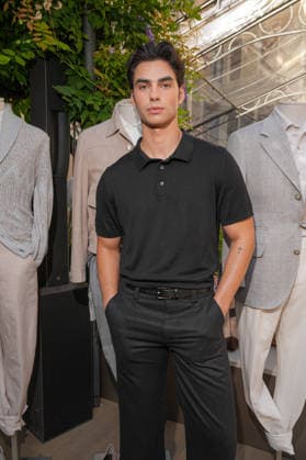 IPA85865377 - Milan, Milan Men™s Fashion Week Spring Summer 2027 - Men™s Fashion, Spring Summer 2027 - Brunello Cuccinelli Show - Arrivals Pictured: Jacob Rott  Copyright: xRiccardoxGIordanox xRiccardoxGiordanox 85865377