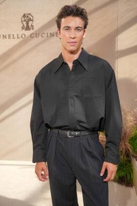 IPA85865366 - Milan, Milan Men™s Fashion Week Spring Summer 2027 - Men™s Fashion, Spring Summer 2027 - Brunello Cuccinelli Show - Arrivals In the photo: Guest  Copyright: xRiccardoxGIordanox xRiccardoxGiordanox 85865366