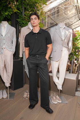 IPA85865367 - Milan, Milan Men™s Fashion Week Spring Summer 2027 - Men™s Fashion, Spring Summer 2027 - Brunello Cuccinelli Show - Arrivals Pictured: Jacob Rott  Copyright: xRiccardoxGIordanox xRiccardoxGiordanox 85865367