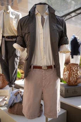 IPA85866357 - Milan, Milan Men™s Fashion Week Spring Summer 2027 - Men™s Fashion, Spring Summer 2027 - Brunello Cuccinelli™s presentation - pictured: outfit  Copyright: xRiccardoxGIordanox xRiccardoxGiordanox 85866357