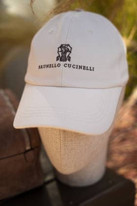 IPA85866387 - Milan, Milan Men™s Fashion Week Spring Summer 2027 - Men™s Fashion, Spring Summer 2027 - Brunello Cuccinelli™s presentation - pictured: Hat  Copyright: xRiccardoxGIordanox xRiccardoxGiordanox 85866387