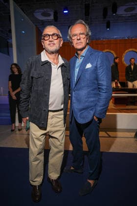 IPA85866426 - Milan, Milan Men™s Fashion Week Spring Summer 2027 - Men™s Fashion, Spring Summer 2027 - Fay™s presentation - arrivals Pictured: Bruno Barbieri, Andrea Della Valle  Copyright: xRiccardoxGIordanox xRiccardoxGiordanox 85866426