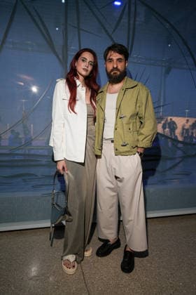 IPA85866439 - Milan, Milan Men™s Fashion Week Spring Summer 2027 - Men™s Fashion, Spring Summer 2027 - Fay™s presentation - arrivals Pictured: Caterine Poulaine, Filippo Graziani  Copyright: xRiccardoxGIordanox xRiccardoxGiordanox 85866439
