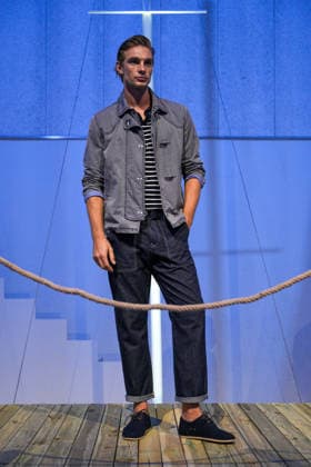 IPA85866471 - Milan, Milan Men™s Fashion Week Spring Summer 2027 - Men™s Fashion, Spring Summer 2027 - Fay™s presentation - arrivals In the photo: Model  Copyright: xRiccardoxGIordanox xRiccardoxGiordanox 85866471
