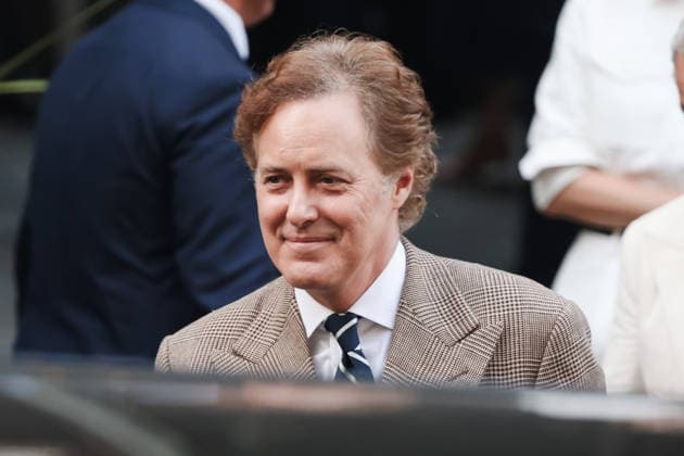 IPA85867441 - Milan, Milan Fashion Week Menswear Spring Summer 2027 - Men s Fashion, Spring Summer 2027 - Ralph Lauren Fashion Show, June 19, 2026 - Guests arriving. Pictured: David Lauren (American entrepreneur)  Copyright: xAlessandroxBremecx xx 85867441