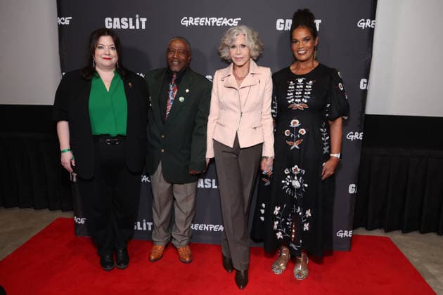 Santa Monica CA June 19: Katie Camosy, Manning Rollerson jr.III, Jane Fonda, Jo Banner. at the Los Angeles Premiere Of Gaslit held at The Laemmle Monica Film Center in Santa Monica, CA. on June 19, 2026 Credit: AdMedia Santa Monica USA - ZUMAa123 20260619_zaa_a123_155 Copyright: xADx