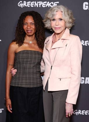 Santa Monica CA June 19: Leah Thomas, Jane Fonda. at the Los Angeles Premiere Of Gaslit held at The Laemmle Monica Film Center in Santa Monica, CA. on June 19, 2026 Credit: AdMedia Santa Monica USA - ZUMAa123 20260619_zaa_a123_183 Copyright: xADx