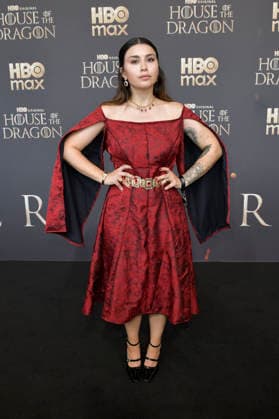 Salome Sylvana bei der Premiere der 3. Staffel der Sky Now Serie House of the Dragon im Kino International. Berlin, 19.06.2026 *** Salome Sylvana at the premiere of Season 3 of the Sky Now series House of the Dragon at Kino International in Berlin, June 19, 2026,detected_source_language Foto:xM.xBehrensx xFuturexImagex dragon_berlin_6638