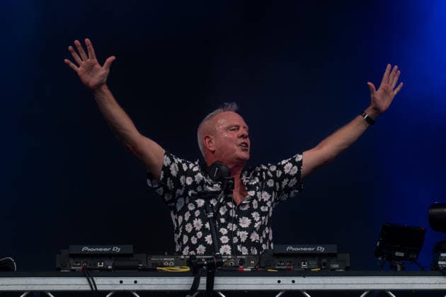 Fatboy Slim in concert Fatboy Slim in concert - Fatboy Slim (Norman Cook), Credit:Stephen Keable Avalon UK, Norfolk, Thetford, Thetford Forest  Copyright: xStephenxKeablex xAvalonx 1111301798