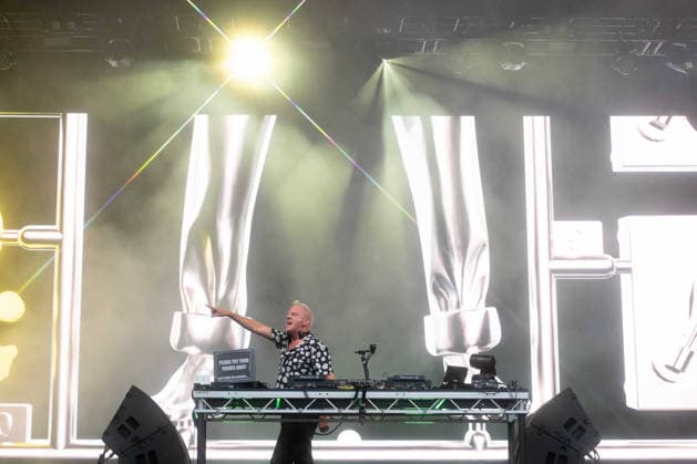 Fatboy Slim in concert Fatboy Slim in concert - Fatboy Slim (Norman Cook), Credit:Stephen Keable Avalon UK, Norfolk, Thetford, Thetford Forest  Copyright: xStephenxKeablex xAvalonx 1111301886