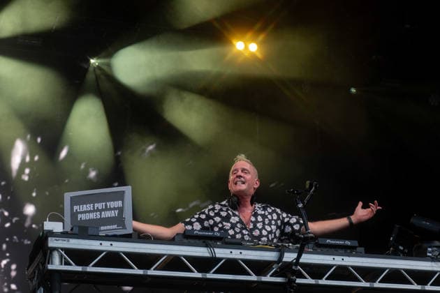 Fatboy Slim in concert Fatboy Slim in concert - Fatboy Slim (Norman Cook), Credit:Stephen Keable Avalon UK, Norfolk, Thetford, Thetford Forest  Copyright: xStephenxKeablex xAvalonx 1111301936