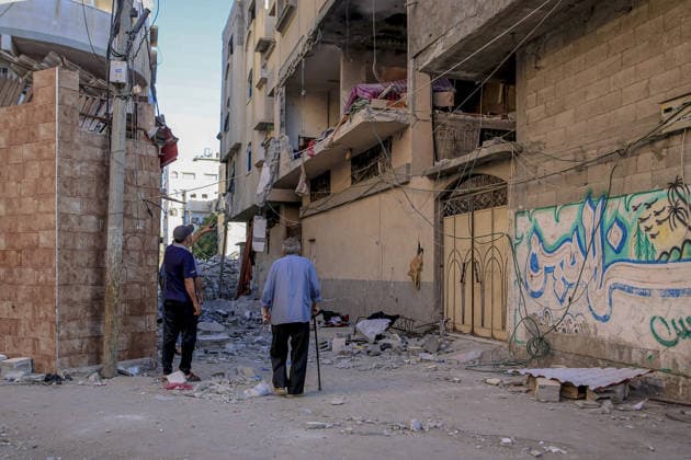 Israeli forces continue attacks on Gaza Strip despite ceasefire GAZA CITY, GAZA, PALESTINE - JUNE 20: A view of a damaged building after Israeli forces struck the Safadi family home in the Sabra neighborhood of Gaza City, Gaza, Palestine, on June 20, 2026. The attack, carried out despite the ceasefire, caused material damage to the targeted building and nearby structures. Saeed M. M. T. Jaras Anadolu Gaza City Gaza. Editorial use only. Please get in touch for any other usage.  Copyright: x2026xAnadoluxSaeedxM.xM.xT.xJarasx