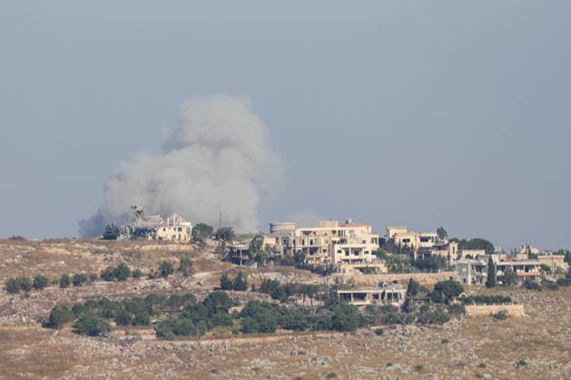 Israel continues strikes on southern Lebanon despite U.S.-Iran agreement NABATIEH, LEBANON - JUNE 20: Smoke rises from the town of Shweikin and the Ali al-Tahir hill area in the Nabatieh Governorate of southern Lebanon following Israeli airstrikes on June 20, 2026. The attacks were carried out despite the U.S.-Iran agreement. Ramiz Dallah Anadolu Nabatieh Lebanon. Editorial use only. Please get in touch for any other usage.  Copyright: x2026xAnadoluxRamizxDallahx