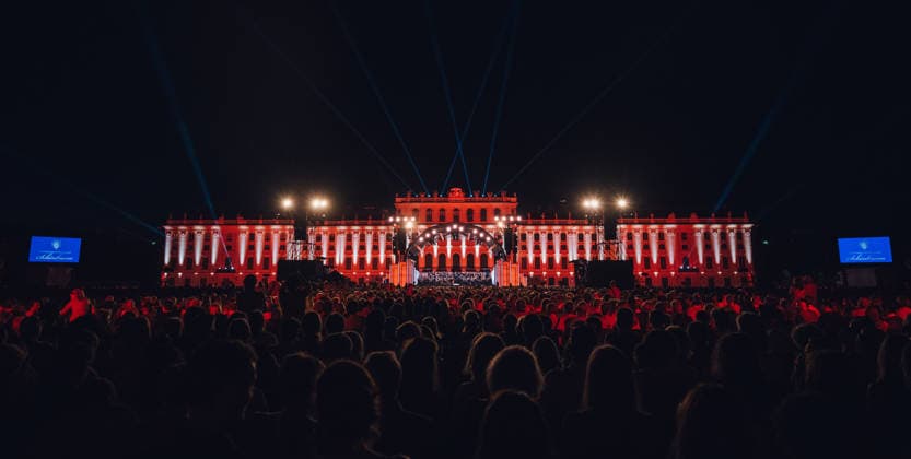 (260620) -- VIENNA, June 20, 2026 -- This photo taken on June 19, 2026 shows a view of the Summer Night Concert 2026 presented by the Vienna Philharmonic Orchestra in Vienna, Austria. (Niklas Schnaubelt The Vienna Philharmonic Orchestra Handout via Xinhua) AUSTRIA-VIENNA-SUMMER NIGHT CONCERT HexCanling 