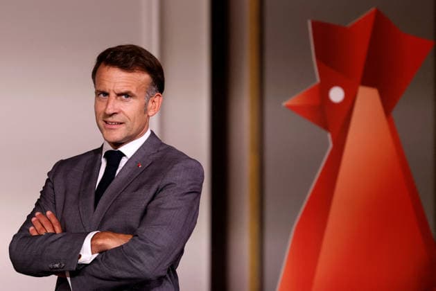 French President Emmanuel Macron delivers a speech as he welcomes several hundred French, European, and international members of the technology community to celebrate the tenth anniversary of the VivaTech technology innovation fair at the Élysée Palace in Paris on June 19, 2026. Stéphane Lemouton, Pool Bestimage, Paris, France,detected_source_language  Copyright: xStÃ phanexLemoutonx xPoolx xBestimagexStÃ phanexLemoutonx xPoolx xBestimagex