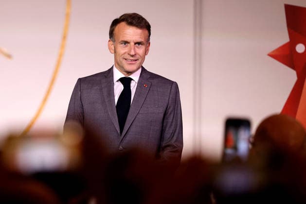 French President Emmanuel Macron delivers a speech as he welcomes several hundred French, European, and international members of the technology community to celebrate the tenth anniversary of the VivaTech technology innovation fair at the Élysée Palace in Paris on June 19, 2026. Stéphane Lemouton, Pool Bestimage, Paris, France,detected_source_language  Copyright: xStÃ phanexLemoutonx xPoolx xBestimagexStÃ phanexLemoutonx xPoolx xBestimagex
