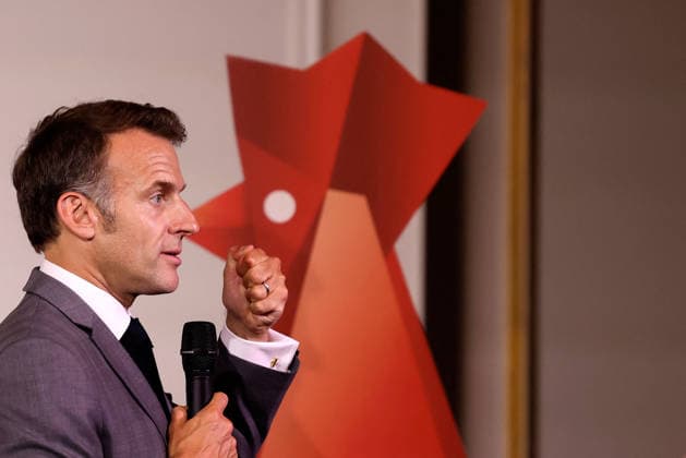 French President Emmanuel Macron delivers a speech as he welcomes several hundred French, European, and international members of the technology community to celebrate the tenth anniversary of the VivaTech technology innovation fair at the Élysée Palace in Paris on June 19, 2026. Stéphane Lemouton, Pool Bestimage, Paris, France,detected_source_language  Copyright: xStÃ phanexLemoutonx xPoolx xBestimagexStÃ phanexLemoutonx xPoolx xBestimagex