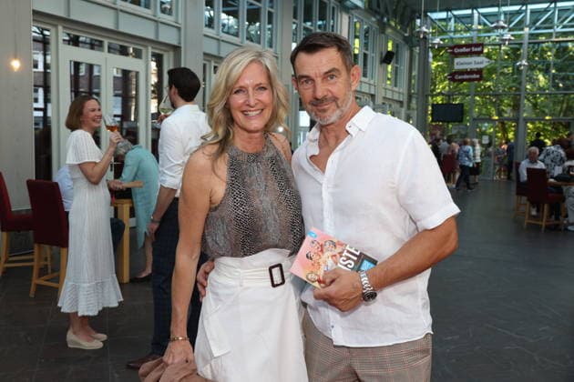 Bianca Karsten and Sven Vogt at the premiere of the comedy Höchste Zeit, Comedy at the Winterhuder Fährhaus. This musical comedy, featuring hits from the ’70s through the ’90s, follows four women going through menopause who, on the eve of a wedding, grapple with the big questions about love, marriage, and the perfect partner, Hamburg, June 19, 2026,detected_source_language