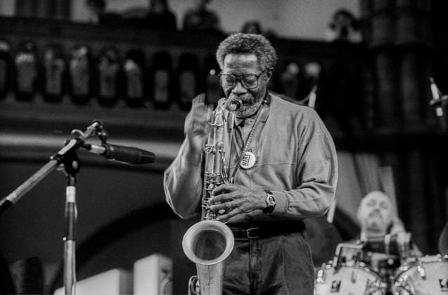 Jazz gegen Rechts Deutschland, Berlin, 13.03.1993, Jazz gegen Rechts, Konzert in der Gethsemanekirche, Joe Henderson, Â *** Jazz Against the Right Germany, Berlin, March 13, 1993, Jazz Against the Right, concert at the Gethsemane Church, Joe Henderson, Â,detected_source_language