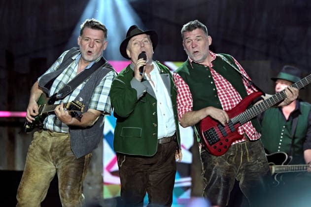 ORF Wenn die Musi spielt . Die AlpenRebellen während der Generalprobe zum Musik Open Air Wenn die Musi spielt am 19.06.2026 in Bad Kleinkirchheim. 20260619SBK0235 *** ORF Wenn die Musi spielt