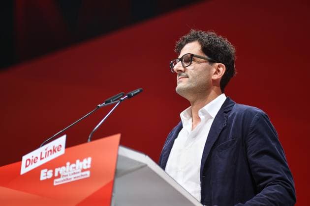 Potsdam, Brandenburg, Deutschland, 20.06.2026: Metropolis-Halle: Bundesparteitag der Linkspartei: Luigi Pantisano *** Potsdam, Brandenburg, Germany, June 20, 2026, Metropolis Halle, Federal Party Convention of The Left Party, Luigi Pantisano,detected_source_language Copyright: xdtsxNachrichtenagenturx dts_124214