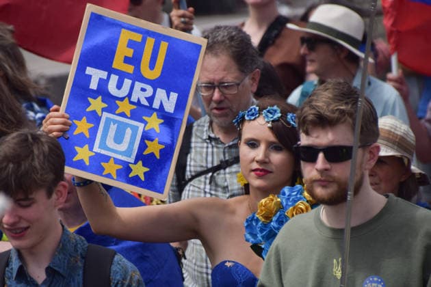 June 20, 2026, London, England, United Kingdom: Writer and activist MADELEINA KAY takes part in the National Rejoin March, calling on the UK government to rejoin the European Union on the tenth anniversary of the Brexit referendum. London United Kingdom  - ZUMAv130 20260620_zip_v130_031 Copyright: xVukxValcicx