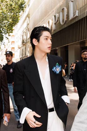 News - Dolce&Gabbana Spring 2027 Men s Collections Show - Celebrities MILAN, ITALY - JUNE 20, 2026: Soobin of Tomorrow X Together leaves the Dolce&amp;Gabbana Men s Spring Summer 2027 collection runway show during the Milan Fashion Week Menswear in Milan, Italy. Photo: Cinzia Camela. Milan Metropol Italy Copyright: xCinziaxCamelax xLiveMediax LPN_2529195