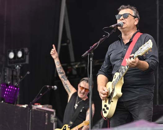Singer and guitarist James Dean Bradfield of Manic Street Preachers performs during the music festival Metronome Prague, on June 20, 2026, in Prague, Czech Republic. (CTKxPhoto MichalxKrumphanzl) CTKPhotoP2026062004655  CTKPhotoP2026062004655