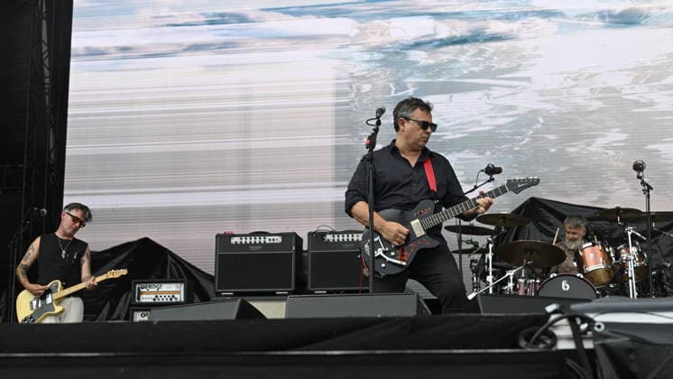 Singer and guitarist James Dean Bradfield of Manic Street Preachers performs during the music festival Metronome Prague, on June 20, 2026, in Prague, Czech Republic. (CTKxPhoto MichalxKrumphanzl) CTKPhotoP2026062004666  CTKPhotoP2026062004666