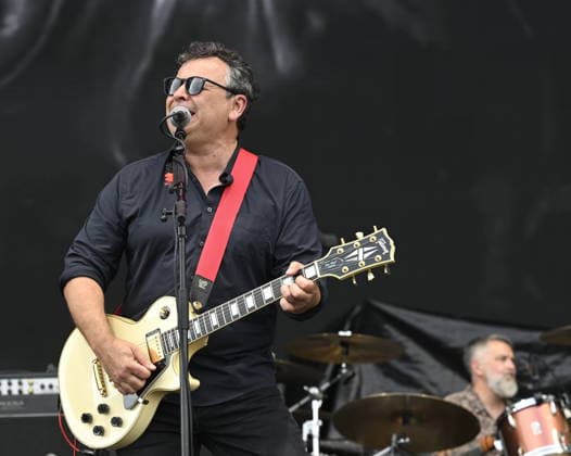 Singer and guitarist James Dean Bradfield of Manic Street Preachers performs during the music festival Metronome Prague, on June 20, 2026, in Prague, Czech Republic. (CTKxPhoto MichalxKrumphanzl) CTKPhotoP2026062004683  CTKPhotoP2026062004683