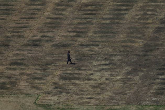 WASHINGTON, D.C. - JUNE 20: Workers clean the DC Ellipse lawn after the UFC Freedom 250 event on June 20, 2026 in Washington D.C. Copyright: xmpi34x