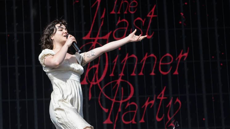 Musical Festival in Glasgow, UK - 20 Jun 2026 Abigail Morris of The Last Dinner Party performs live on stage at Glasgow Green. Glasgow United Kingdom Copyright: xStuartxWestwoodx xSOPAxImagesx SWESTWOOD59