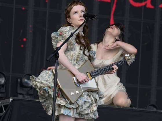 Musical Festival in Glasgow, UK - 20 Jun 2026 Emily Roberts and Abigail Morris of The Last Dinner Party perform live on stage at Glasgow Green. Glasgow United Kingdom Copyright: xStuartxWestwoodx xSOPAxImagesx SWESTWOOD61